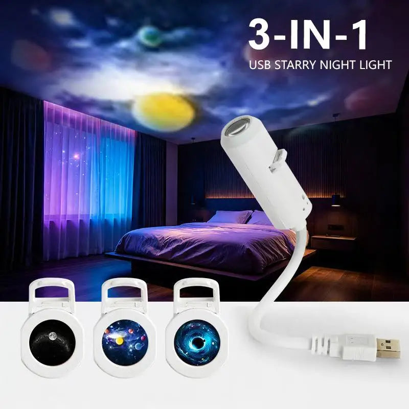 USB Galaxy Projector Nigh Light