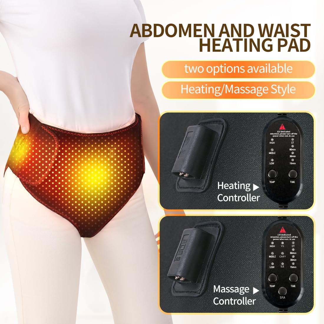 Electric Heating & Massage Menstrual Relief Pad