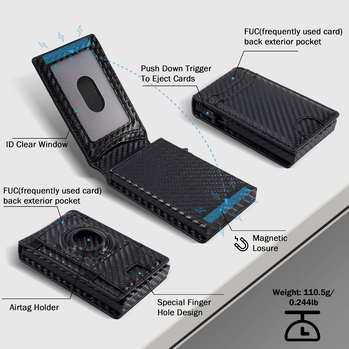 Magnetic RFID Wallet