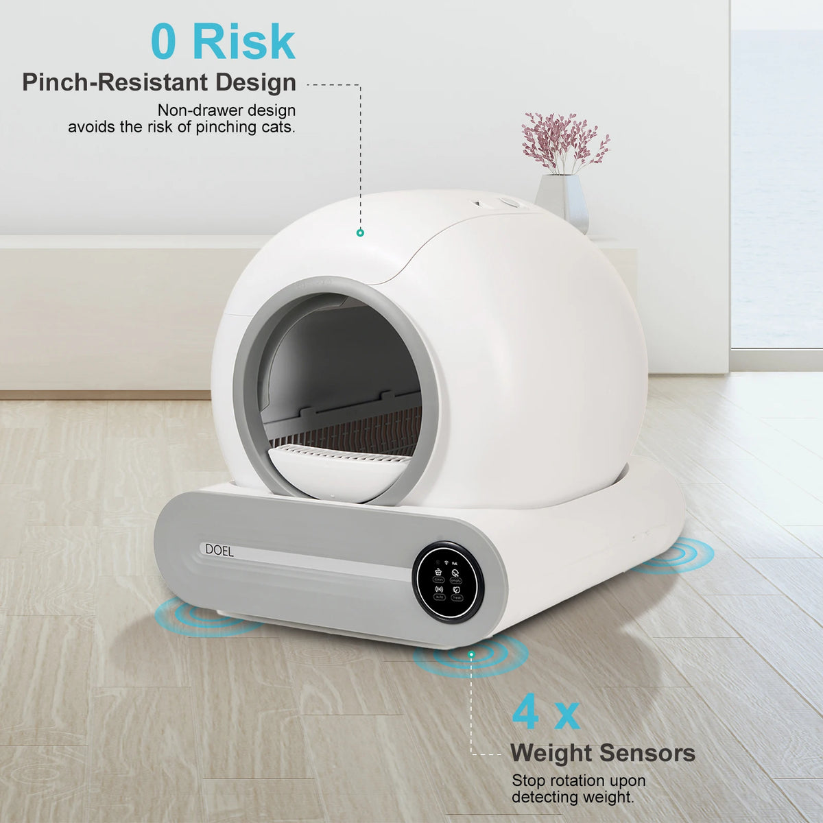 Smart Automatic Self Cleaning Litter Box