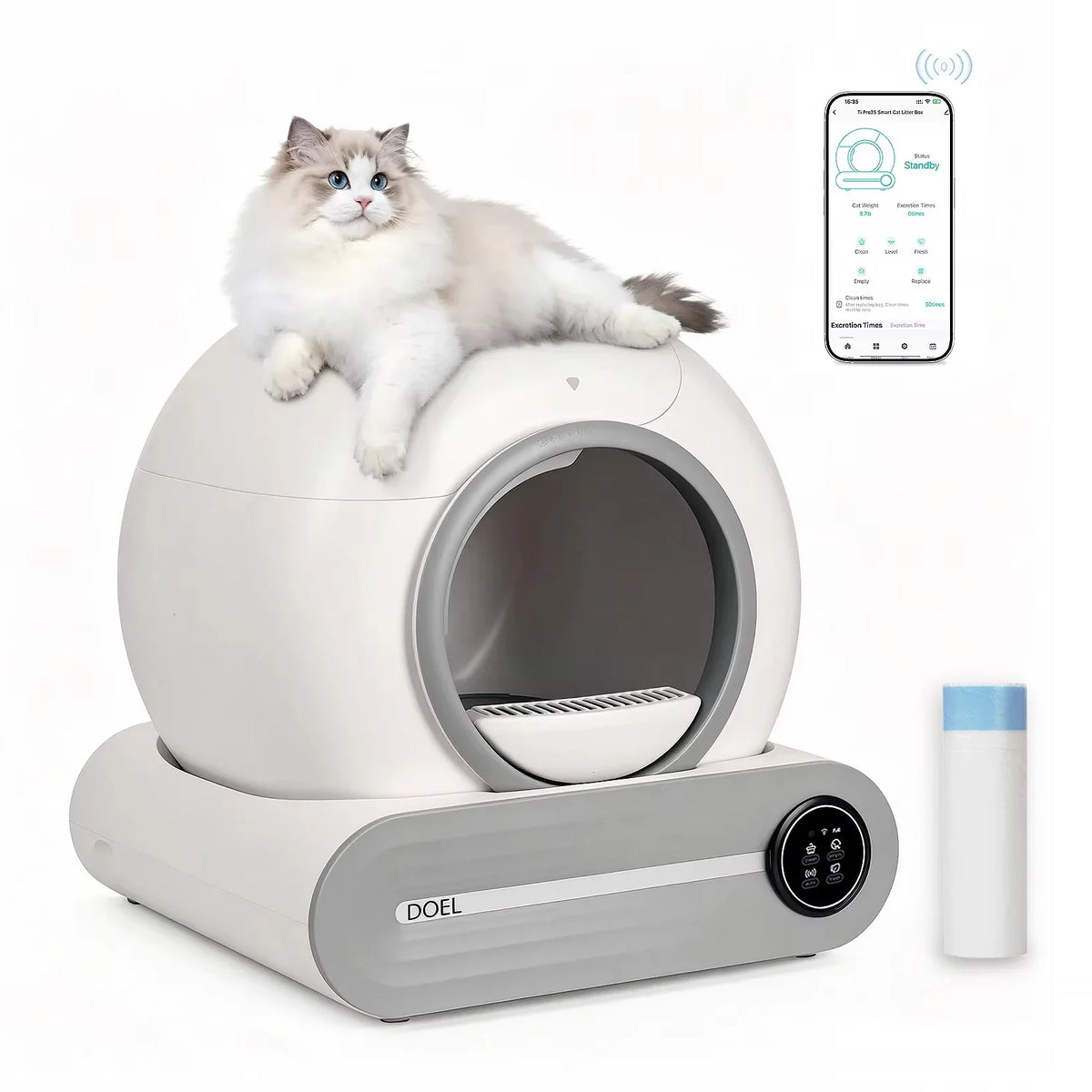 Smart Automatic Self Cleaning Litter Box