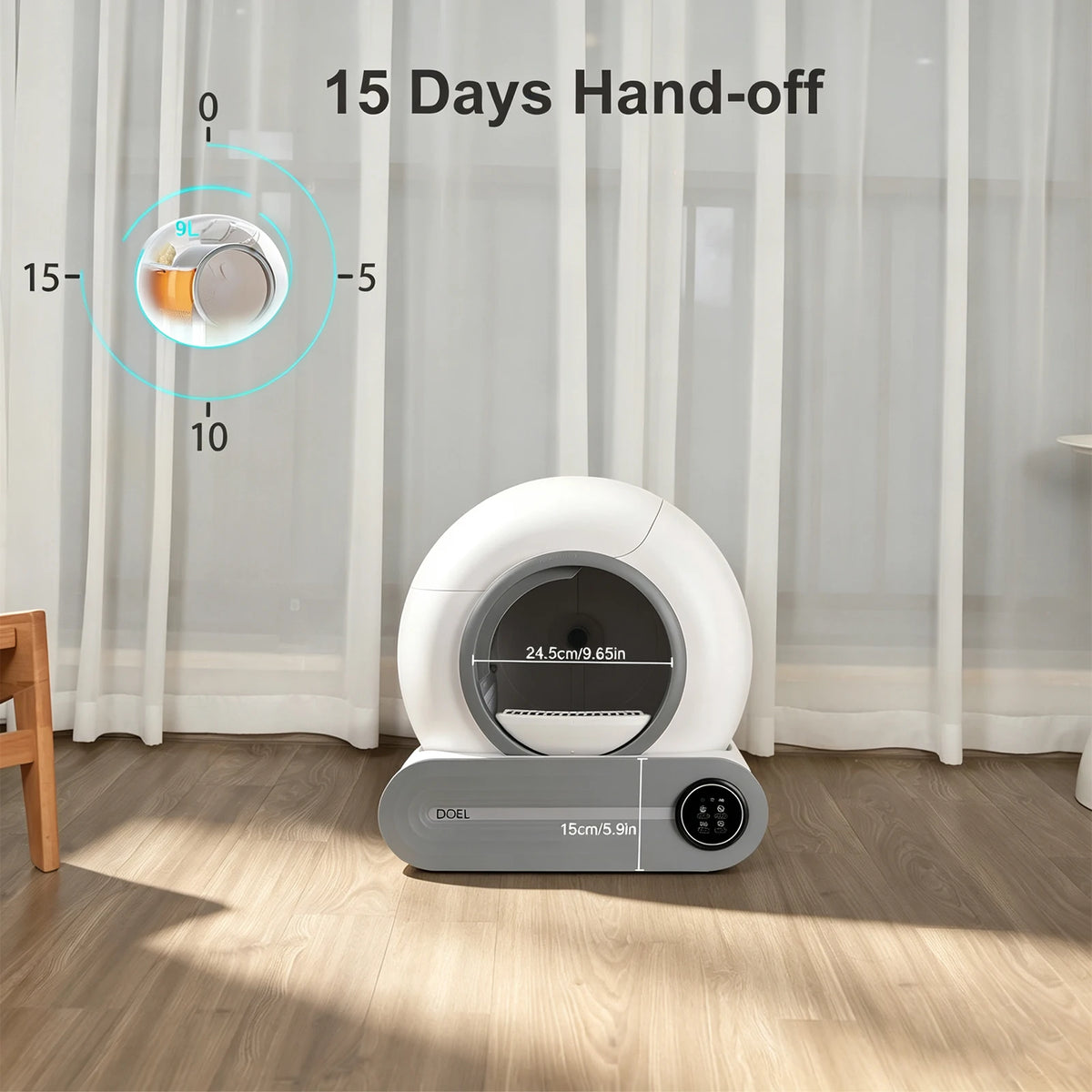 Smart Automatic Self Cleaning Litter Box