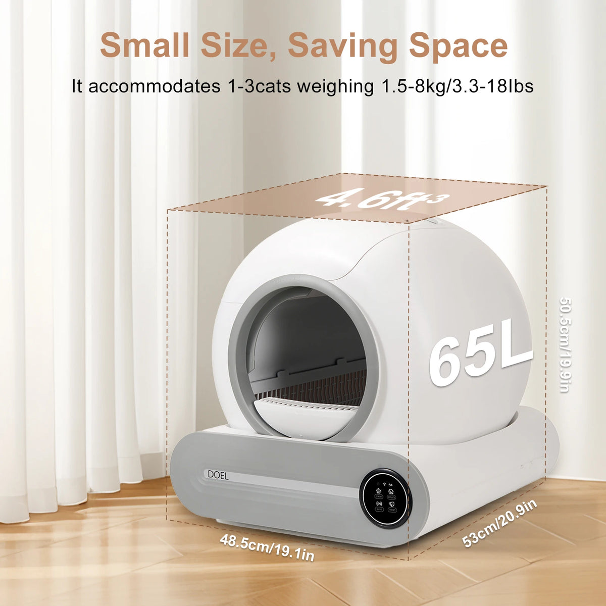 Smart Automatic Self Cleaning Litter Box