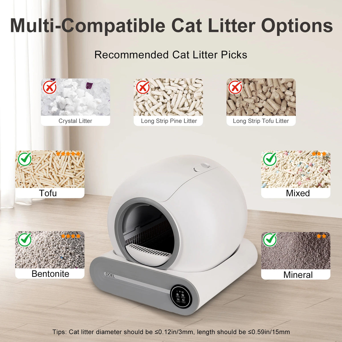 Smart Automatic Self Cleaning Litter Box